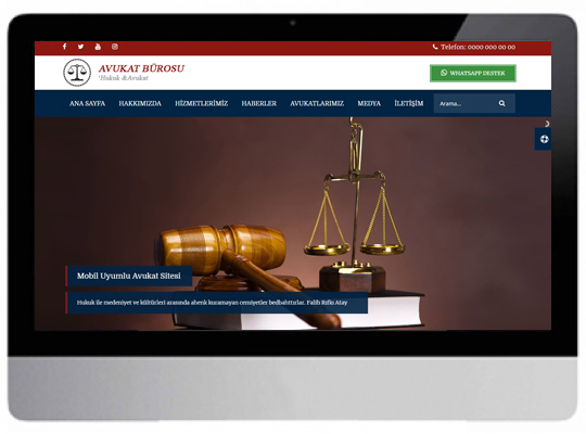 Hukuk/ Avukat Web Sitesi