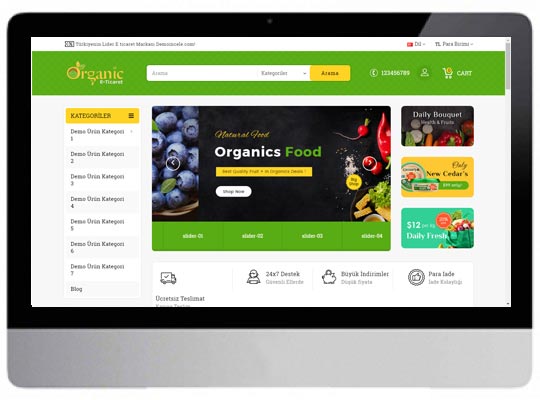 Gıda Tarım E-ticaret Web Sitesi