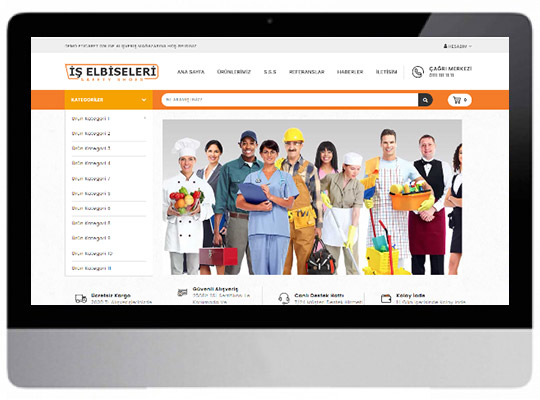 İş Elbiseleri E-Ticaret Web Sitesi
