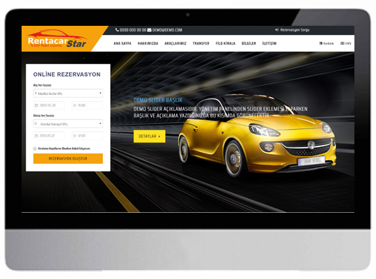 Rent A Car Web Sitesi